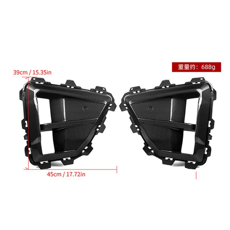 SOOQOO Air Duct SOOQOO BMW X5M F95 LCI Air Duct In Prepreg Carbon Fiber