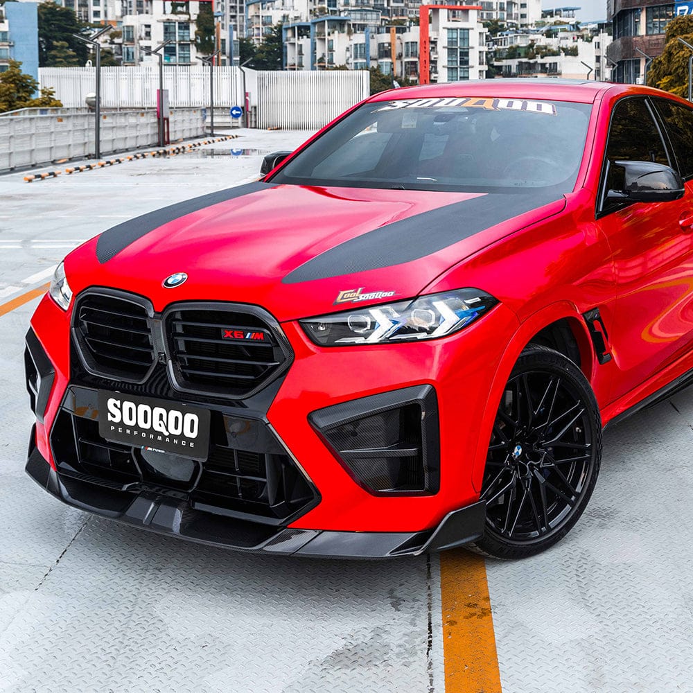 SOOQOO Air Duct SOOQOO BMW X5M F95 LCI Air Duct In Prepreg Carbon Fiber