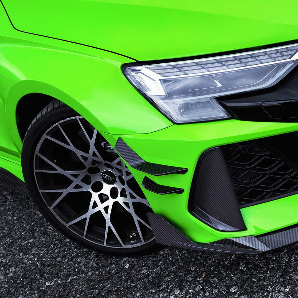 SOOQOO Canards SOOQOO AUDI RS3 8Y Facelift Front Canards In Prepreg Carbon Fiber