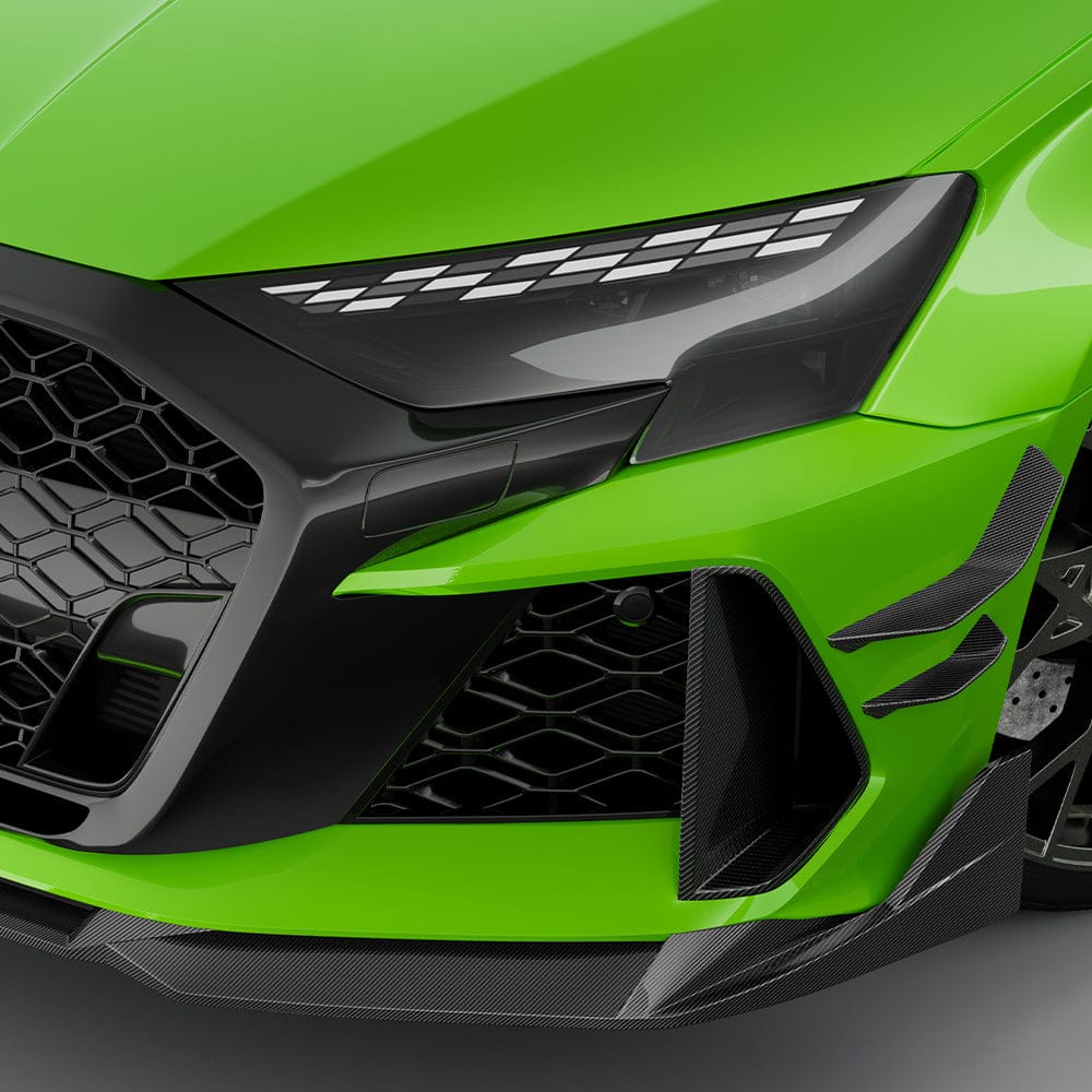 SOOQOO Canards SOOQOO AUDI RS3 8Y Facelift Front Canards In Prepreg Carbon Fiber