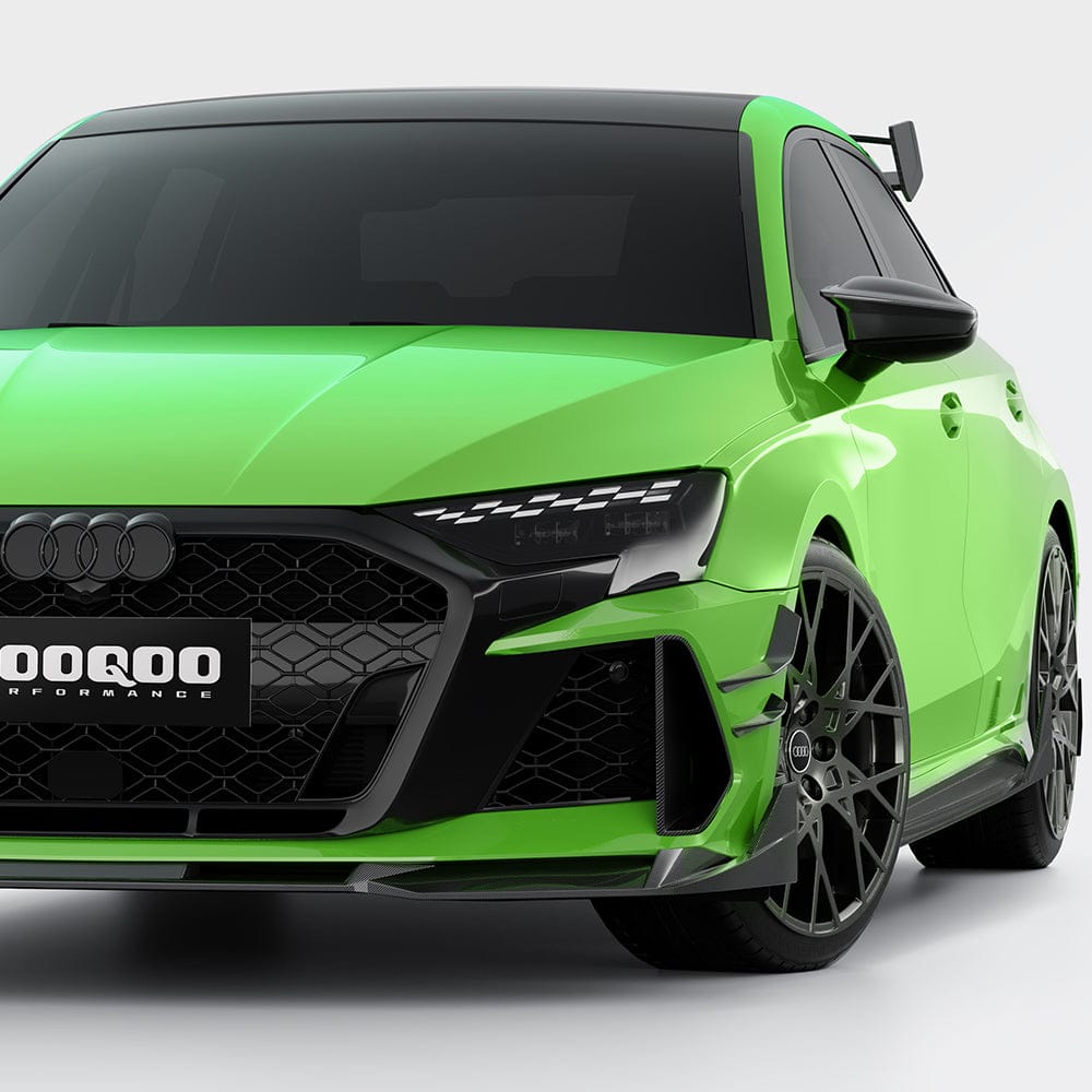 SOOQOO Canards SOOQOO AUDI RS3 8Y Facelift Front Canards In Prepreg Carbon Fiber