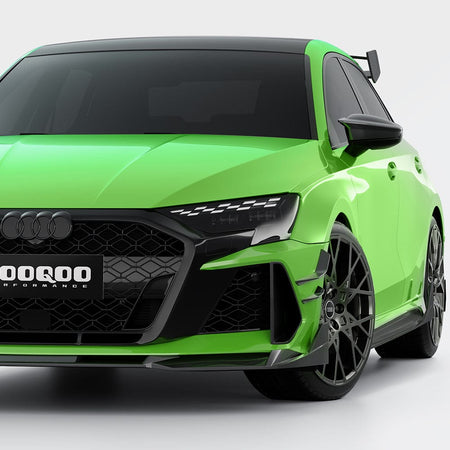 SOOQOO Canards SOOQOO AUDI RS3 8Y Facelift Front Canards In Prepreg Carbon Fiber
