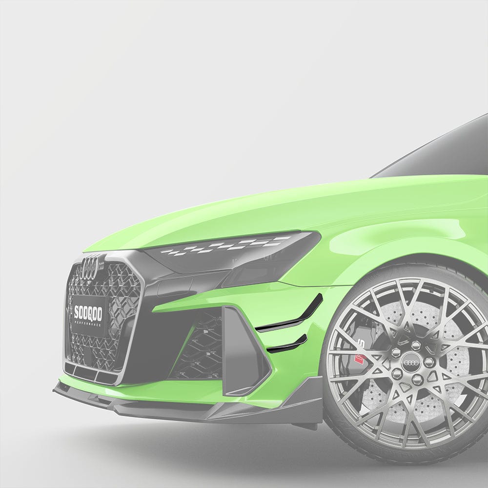 SOOQOO Canards SOOQOO AUDI RS3 8Y Facelift Front Canards In Prepreg Carbon Fiber