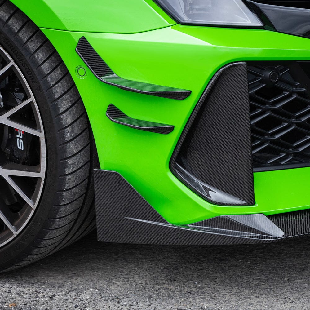SOOQOO Canards SOOQOO AUDI RS3 8Y Facelift Front Canards In Prepreg Carbon Fiber