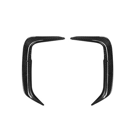 SOOQOO Canards SOOQOO BMW IX3 G08 Rear Bumper Inserts In Prepreg Carbon Fiber