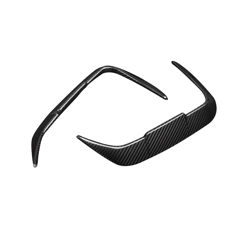 SOOQOO Canards SOOQOO BMW IX3 G08 Rear Bumper Inserts In Prepreg Carbon Fiber