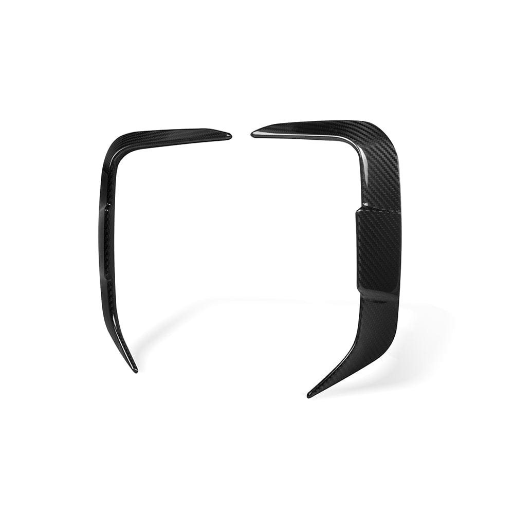 SOOQOO Canards SOOQOO BMW IX3 G08 Rear Bumper Inserts In Prepreg Carbon Fiber