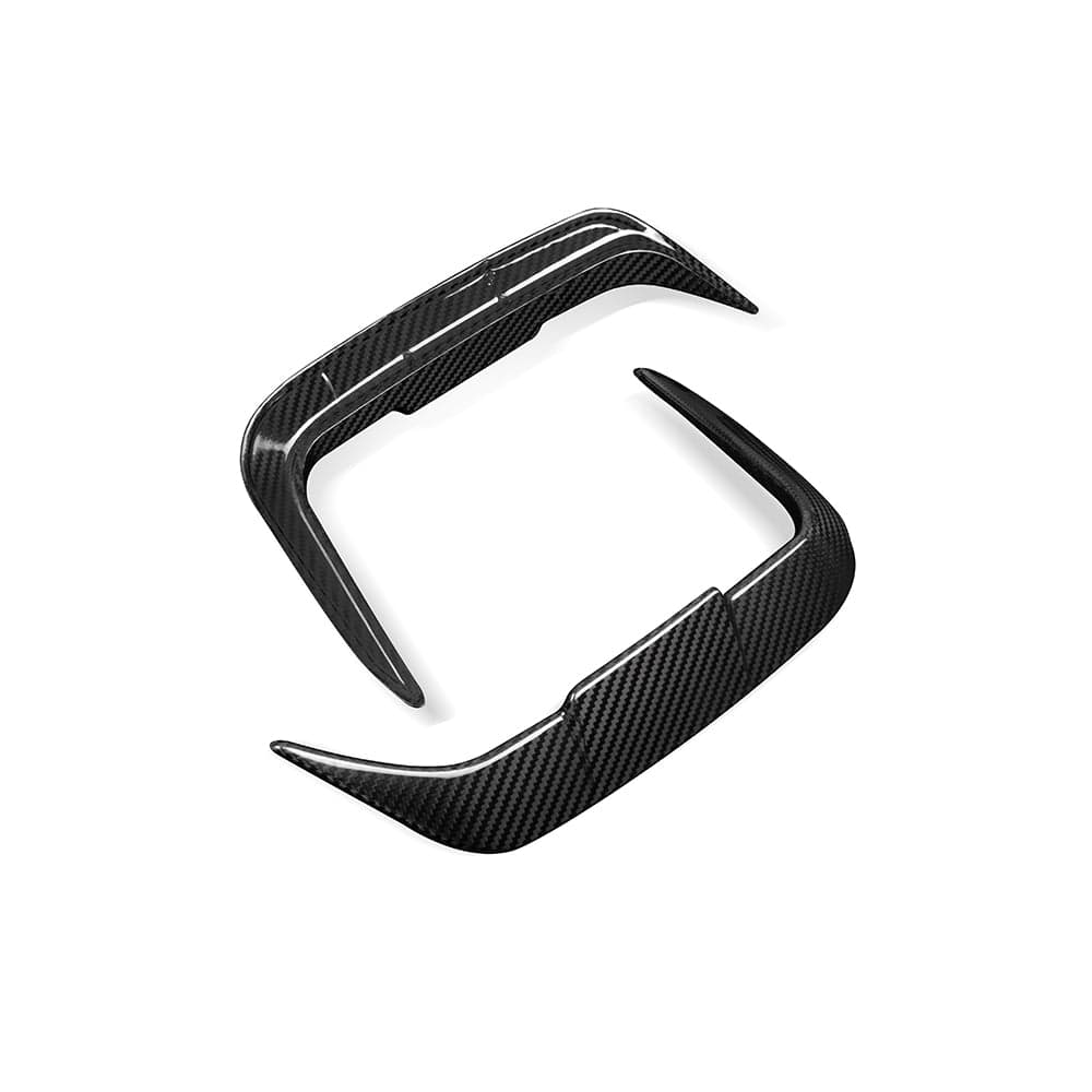 SOOQOO Canards SOOQOO BMW IX3 G08 Rear Bumper Inserts In Prepreg Carbon Fiber