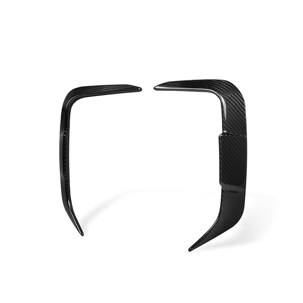 SOOQOO Canards SOOQOO BMW X3 G01 LCI Rear Bumper Insert In Prepreg Carbon Fiber