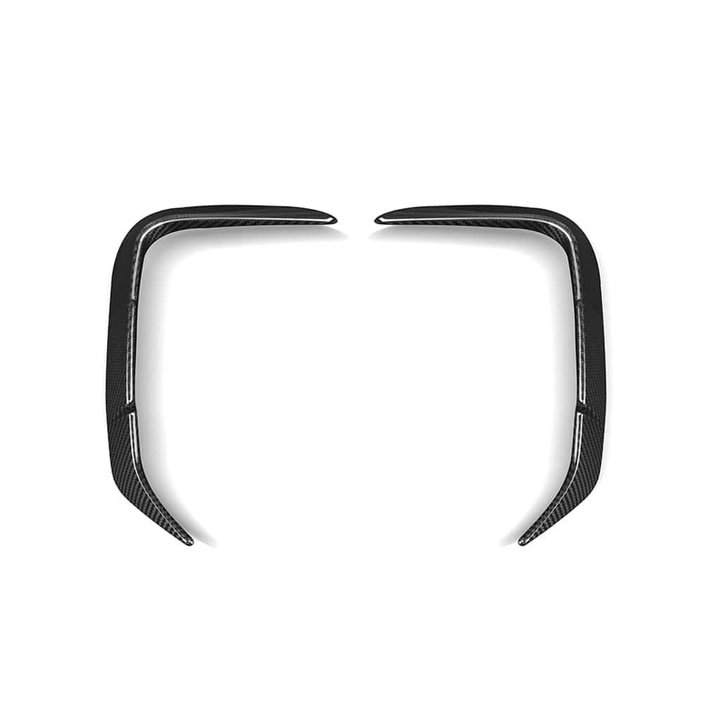 SOOQOO Canards SOOQOO BMW X3 G01 LCI Rear Bumper Insert In Prepreg Carbon Fiber