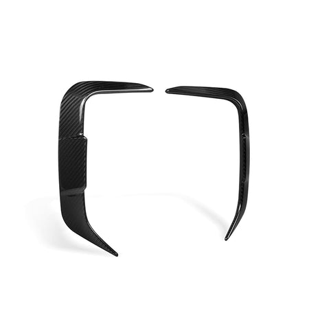 SOOQOO Canards SOOQOO BMW X3 G01 LCI Rear Bumper Insert In Prepreg Carbon Fiber
