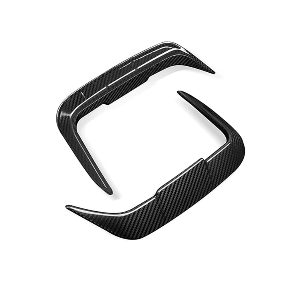 SOOQOO Canards SOOQOO BMW X3 G01 LCI Rear Bumper Insert In Prepreg Carbon Fiber