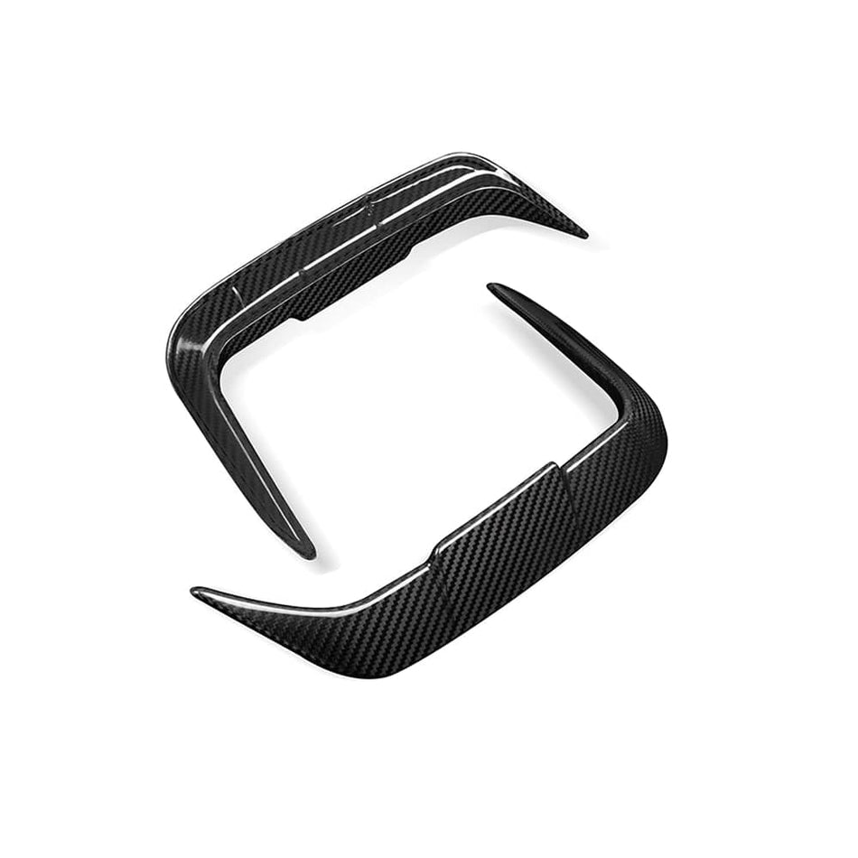 SOOQOO Canards SOOQOO BMW X3M F97 LCI Rear Bumper Insert In Prepreg Carbon Fiber