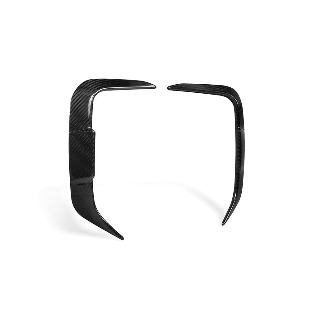 SOOQOO Canards SOOQOO BMW X3M F97 LCI Rear Bumper Insert In Prepreg Carbon Fiber