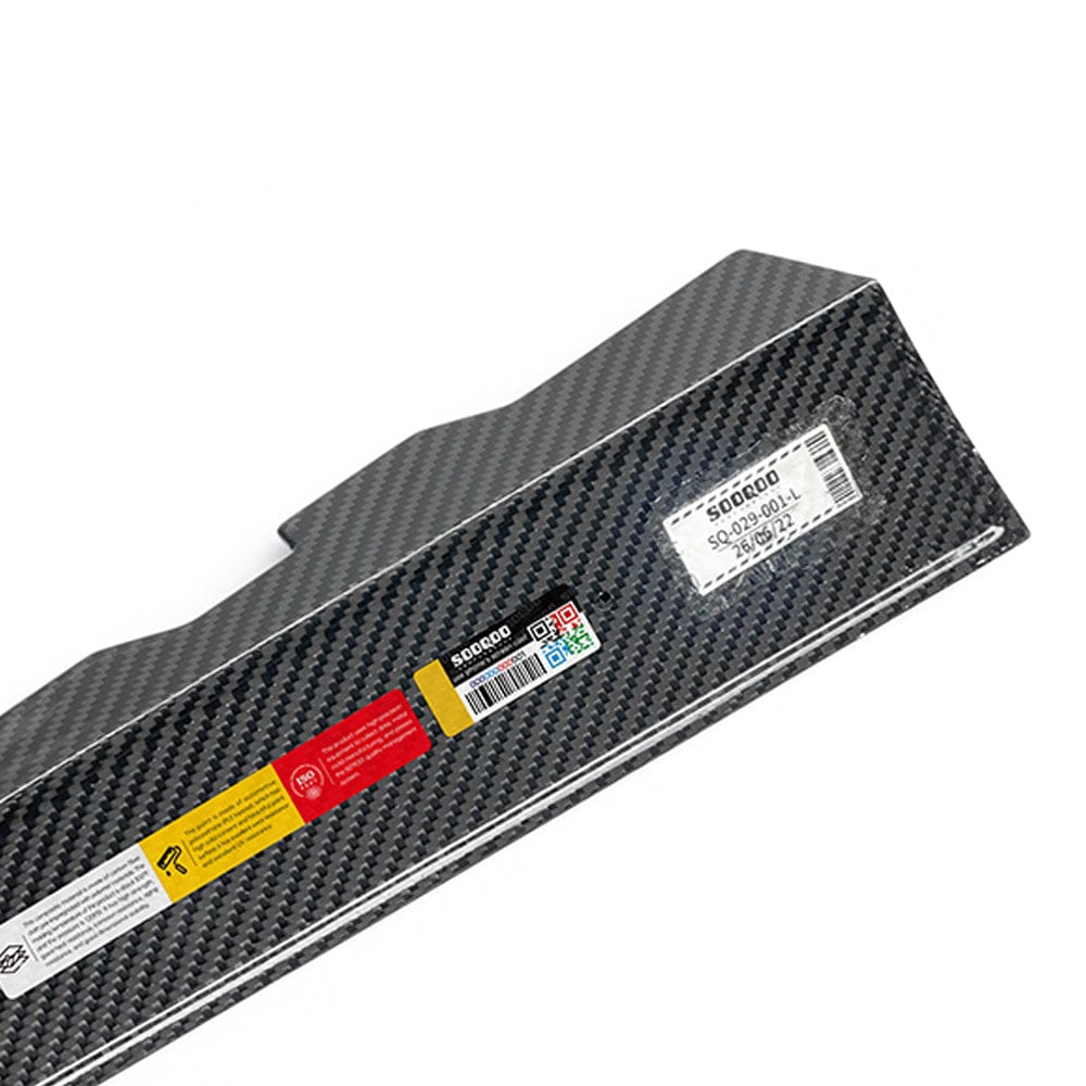 SOOQOO Carbon Trim SOOQOO BMW M3 G81 Rear Window Fins In Prepreg Carbon Fiber