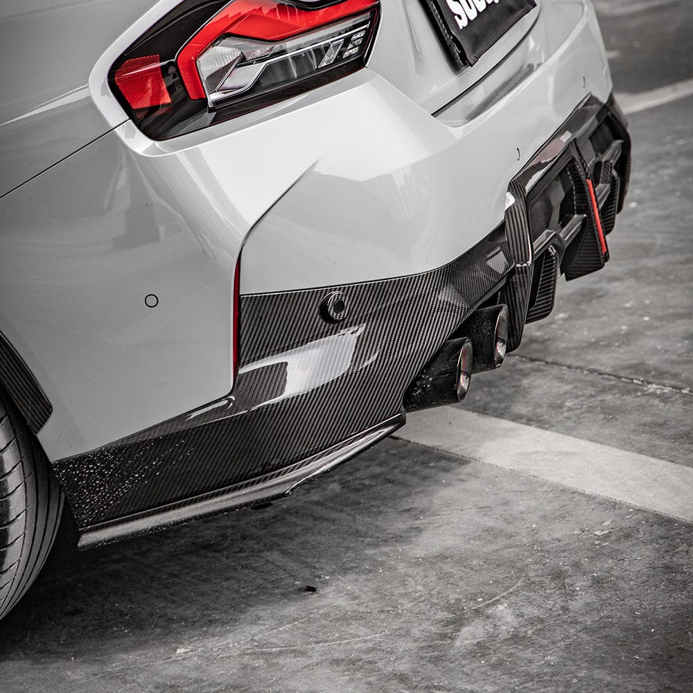 SOOQOO Diffuser SOOQOO BMW 2 Series G42 Side Diffuser In Prepreg Carbon Fiber