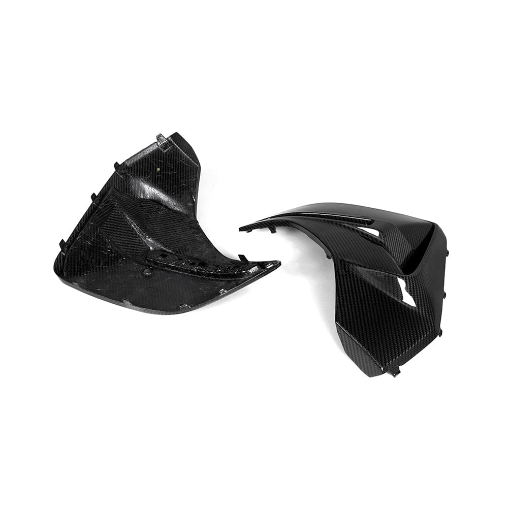 SOOQOO Diffuser SOOQOO BMW 4 Series G26 Rear Bumper Inserts In Prepreg Carbon Fiber