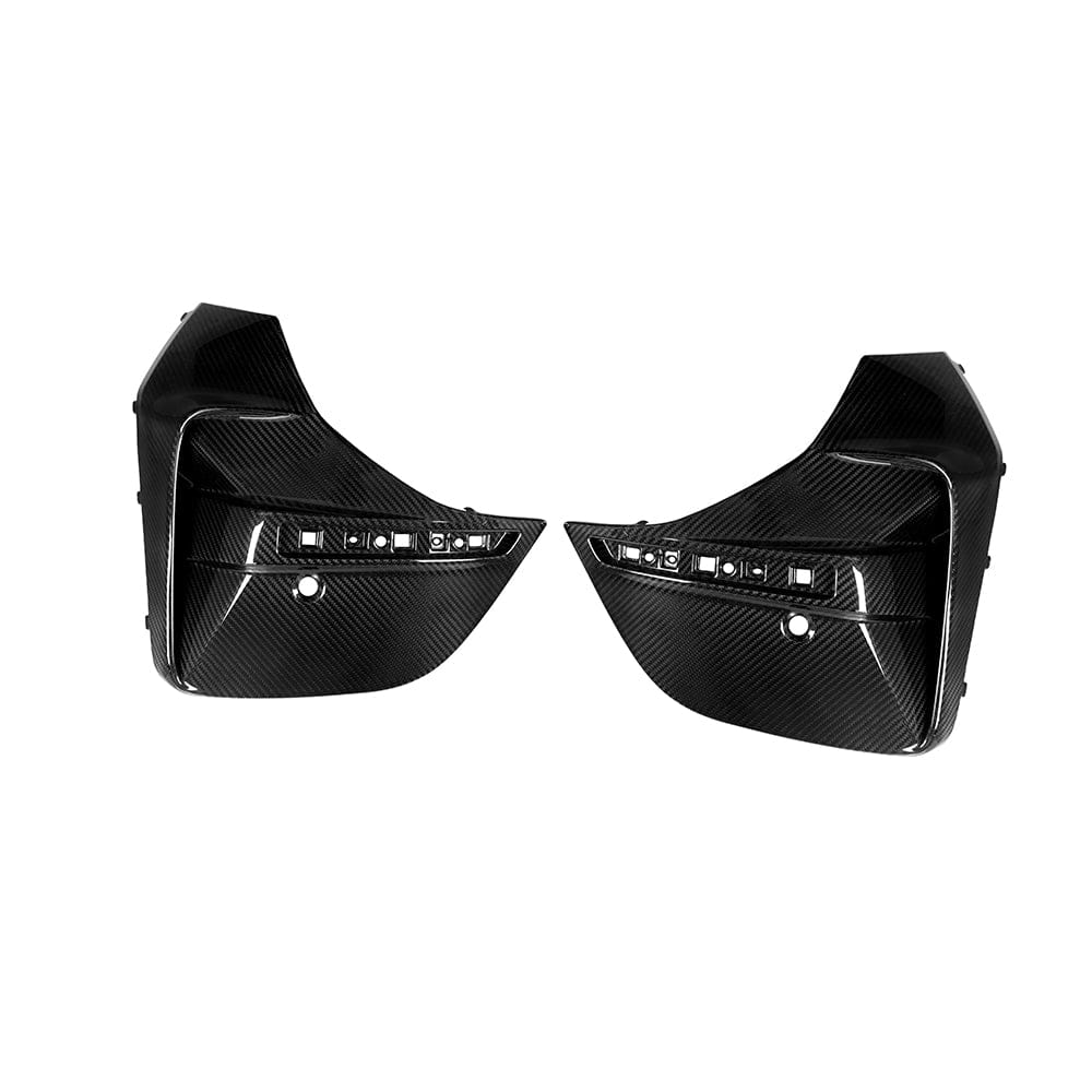 SOOQOO Diffuser SOOQOO BMW 4 Series G26 Rear Bumper Inserts In Prepreg Carbon Fiber