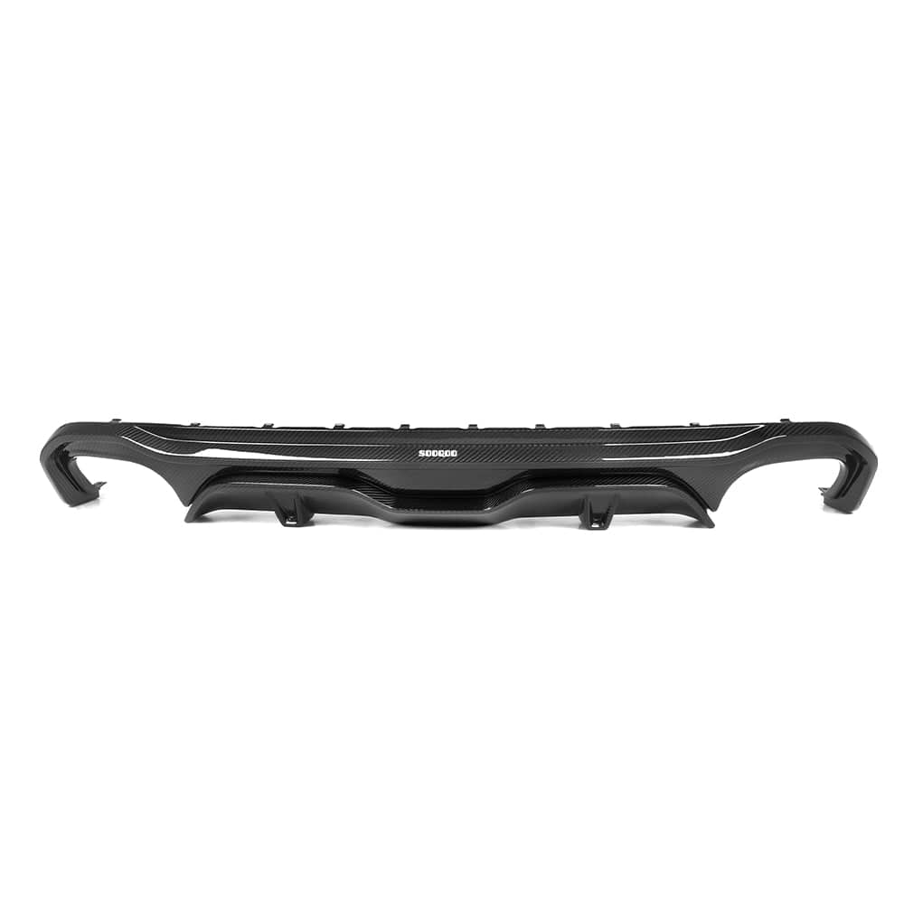 SOOQOO Diffuser SOOQOO BMW 4 Series G26 Rear Diffuser Single Tip In Prepreg Carbon Fiber