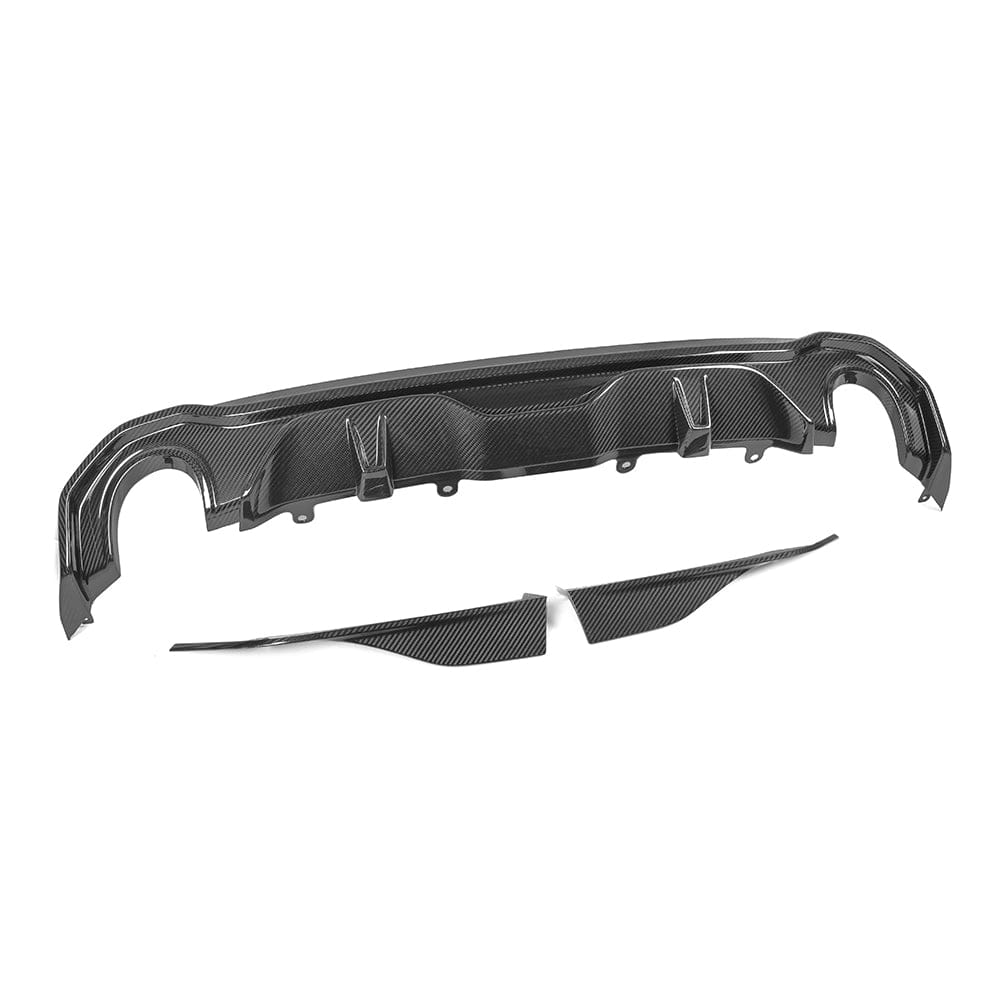SOOQOO Diffuser SOOQOO BMW 4 Series G26 Rear Diffuser Single Tip In Prepreg Carbon Fiber