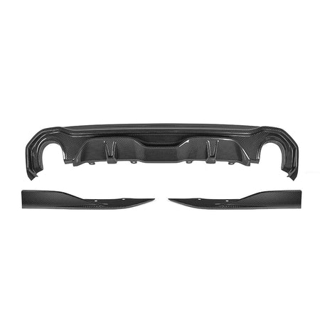 SOOQOO Diffuser SOOQOO BMW 4 Series G26 Rear Diffuser Single Tip In Prepreg Carbon Fiber