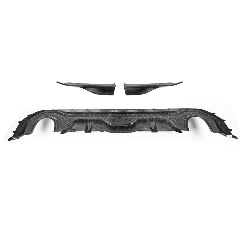 SOOQOO Diffuser SOOQOO BMW 4 Series G26 Rear Diffuser Single Tip In Prepreg Carbon Fiber