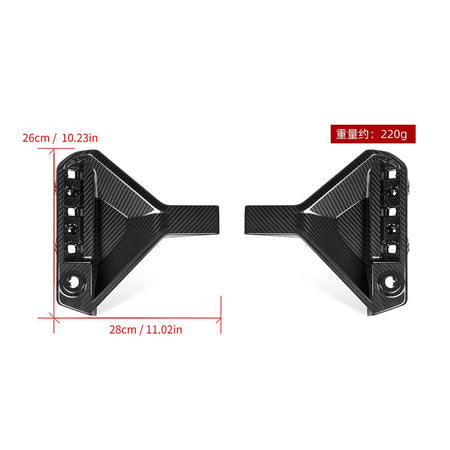 SOOQOO Diffuser SOOQOO BMW M2 G87 Rear Bumper Inserts In Prepreg Carbon Fiber