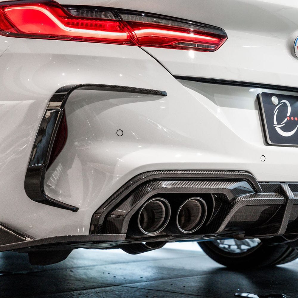 SOOQOO Diffuser SOOQOO BMW M8 F91 Rear Diffuser In Prepreg Carbon Fiber