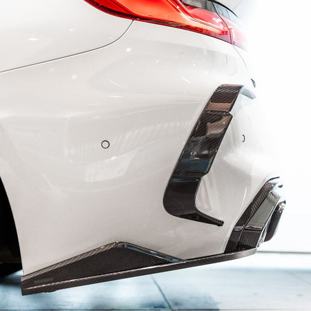 SOOQOO Diffuser SOOQOO BMW M8 F91 Rear Diffuser In Prepreg Carbon Fiber