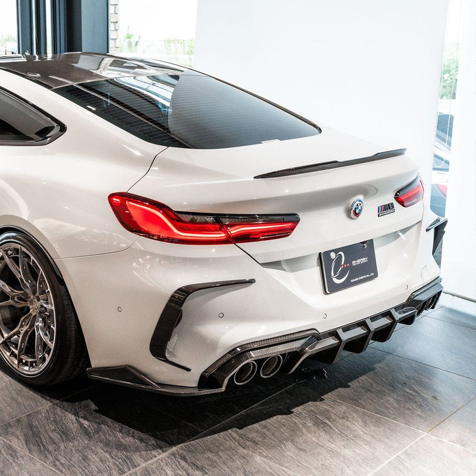 SOOQOO Diffuser SOOQOO BMW M8 F91 Rear Diffuser In Prepreg Carbon Fiber