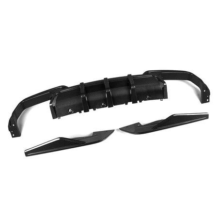 SOOQOO Diffuser SOOQOO BMW M8 F91 Rear Diffuser In Prepreg Carbon Fiber