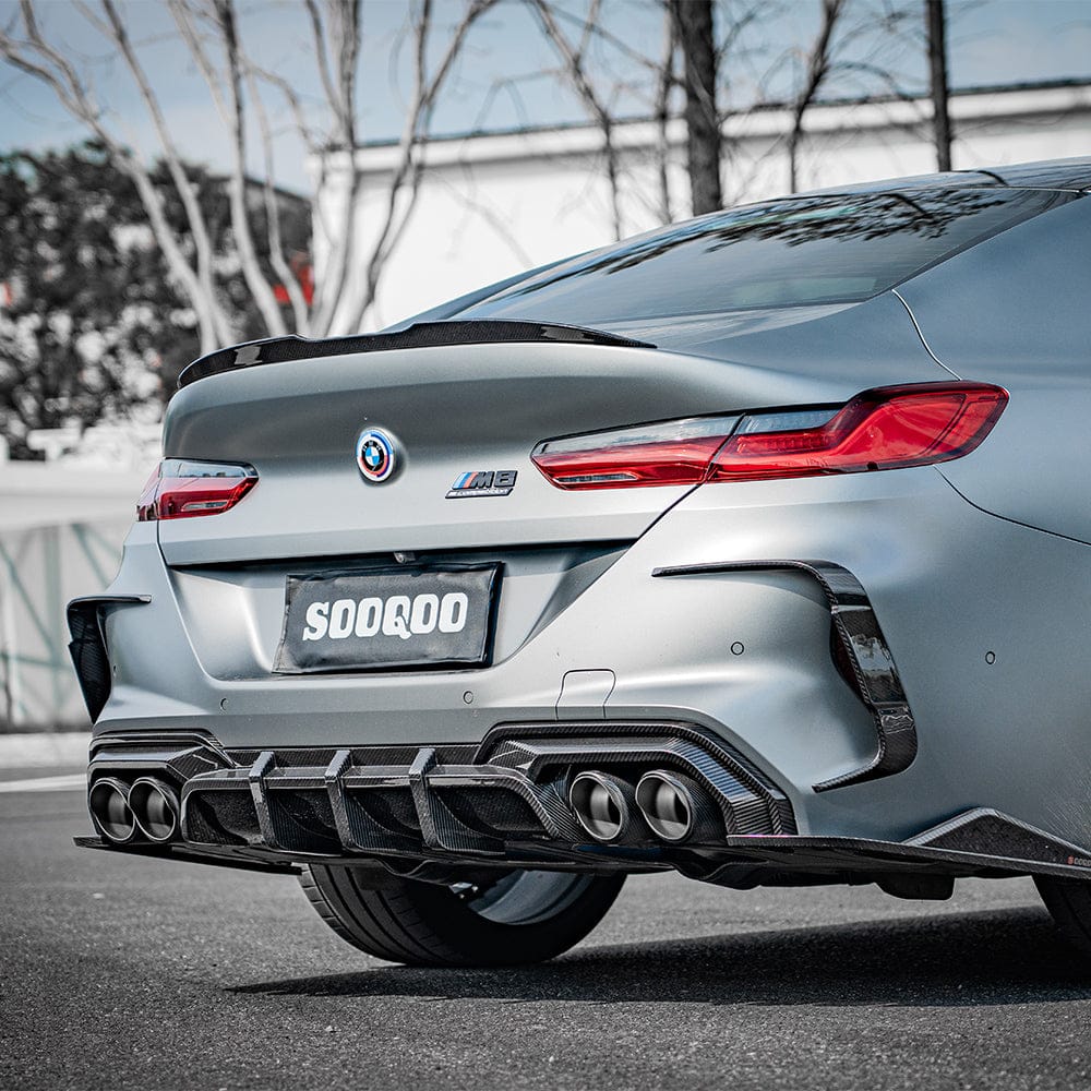 SOOQOO Diffuser SOOQOO BMW M8 F93 Rear Diffuser In Prepreg Carbon Fiber