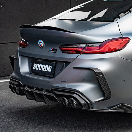 SOOQOO Diffuser SOOQOO BMW M8 F93 Rear Diffuser In Prepreg Carbon Fiber