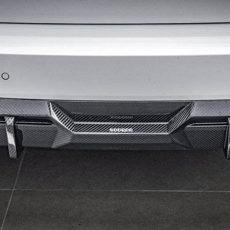SOOQOO Diffuser SOOQOO BMW X3 G01 LCI Rear Diffuser In Prepreg Carbon Fiber