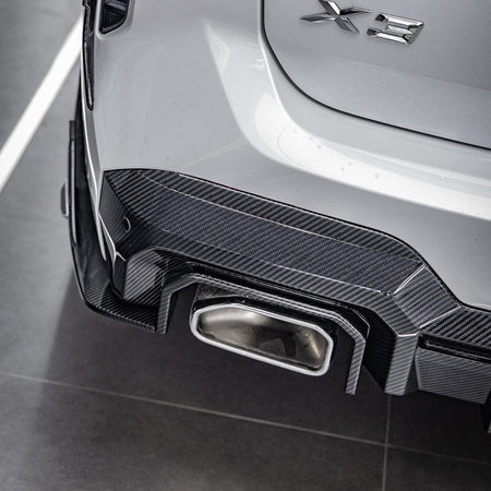 SOOQOO Diffuser SOOQOO BMW X3 G01 LCI Rear Diffuser In Prepreg Carbon Fiber
