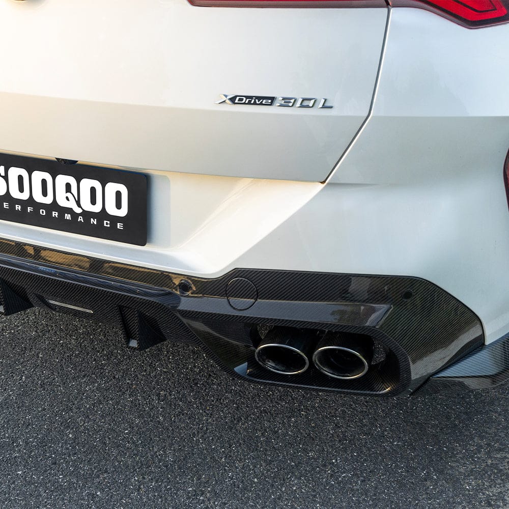 SOOQOO Diffuser SOOQOO BMW X3 G45 Rear Diffuser in Prepreg Carbon Fiber
