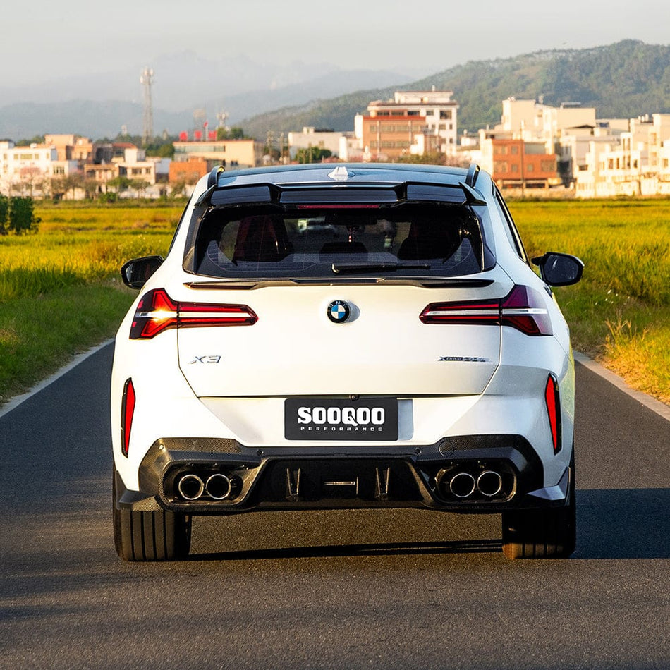 SOOQOO Diffuser SOOQOO BMW X3 G45 Rear Diffuser in Prepreg Carbon Fiber