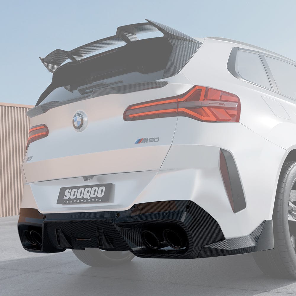 SOOQOO Diffuser SOOQOO BMW X3 G45 Rear Diffuser in Prepreg Carbon Fiber