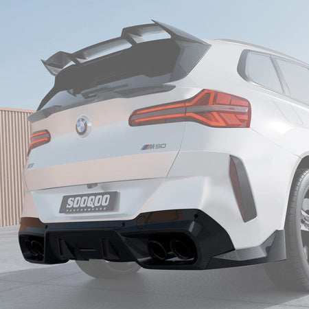 SOOQOO Diffuser SOOQOO BMW X3 G45 Rear Diffuser in Prepreg Carbon Fiber