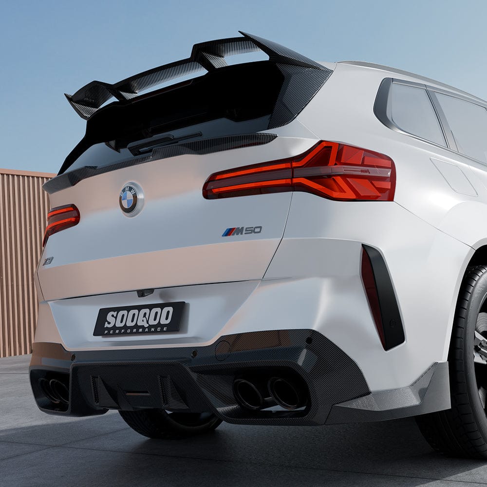 SOOQOO Diffuser SOOQOO BMW X3 G45 Rear Diffuser in Prepreg Carbon Fiber