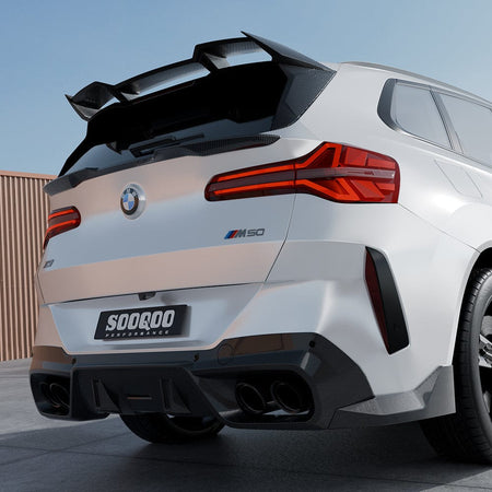 SOOQOO Diffuser SOOQOO BMW X3 G45 Rear Diffuser in Prepreg Carbon Fiber