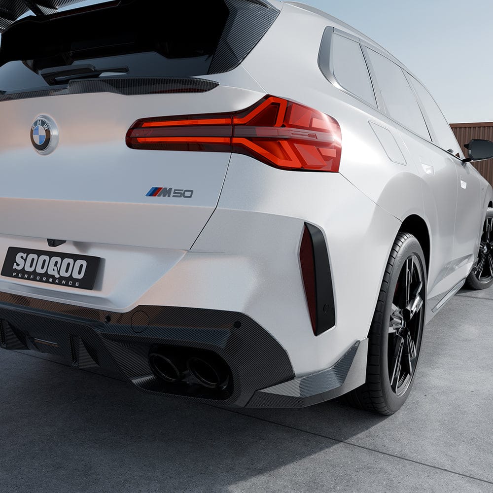 SOOQOO Diffuser SOOQOO BMW X3 G45 Rear Diffuser in Prepreg Carbon Fiber