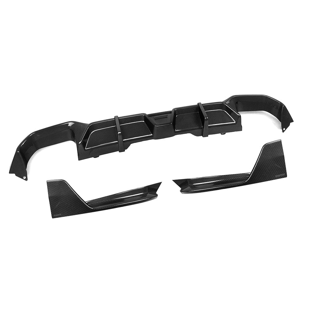 SOOQOO Diffuser SOOQOO BMW X4 G02 FaceLift Rear Diffuser In Prepreg Carbon Fiber