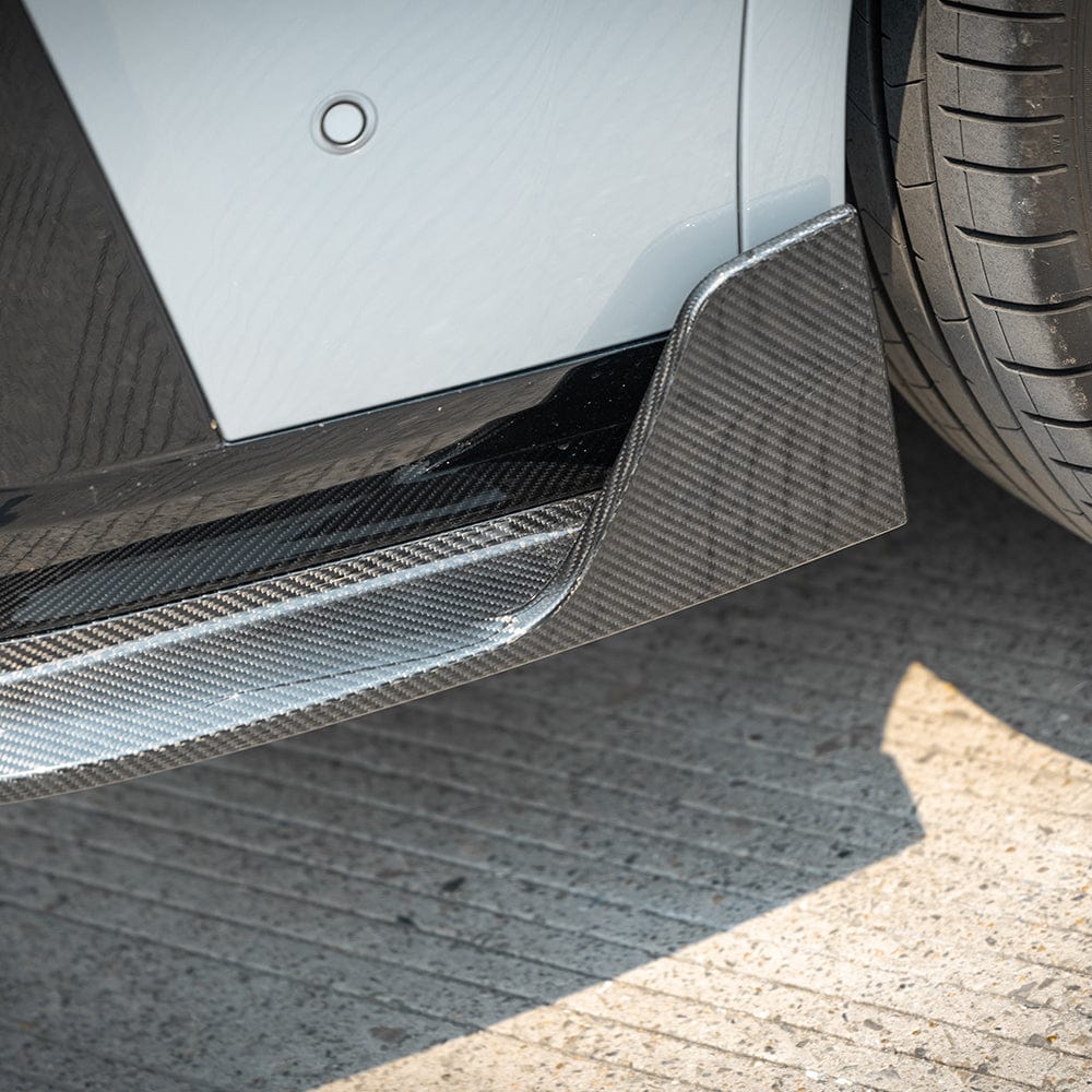 SOOQOO Diffuser SOOQOO BMW X4 G02 LCI Rear Diffuser W/Brake Light In Prepreg Carbon Fiber