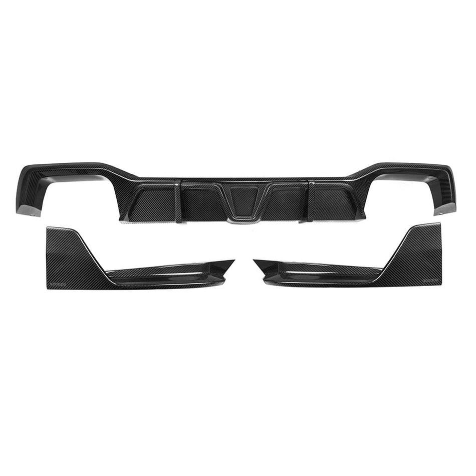 SOOQOO Diffuser SOOQOO BMW X4M F98 LCI Rear Diffuser In Prepreg Carbon Fiber