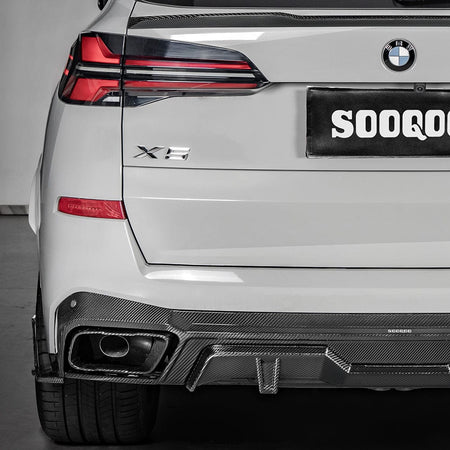 SOOQOO Diffuser SOOQOO BMW X5 G05 Rear Diffuser In Prepreg Carbon Fiber