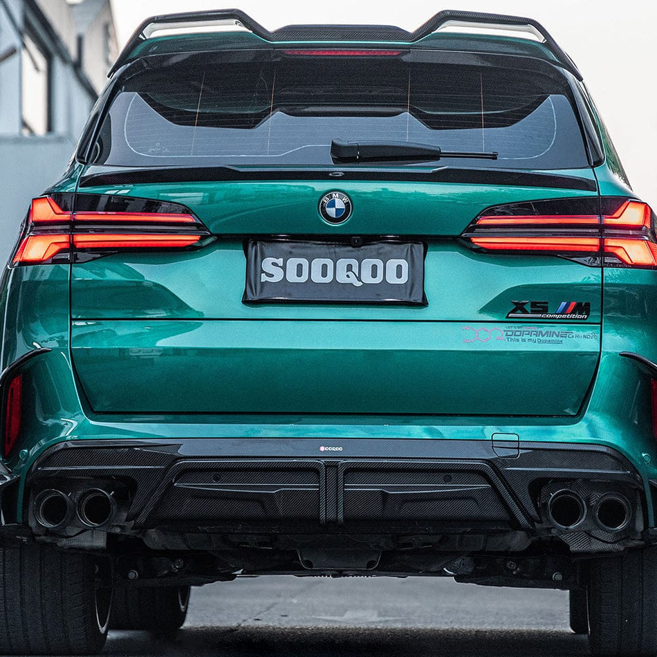SOOQOO Diffuser SOOQOO BMW X5M F95 Rear Diffuser In Prepreg Carbon Fiber