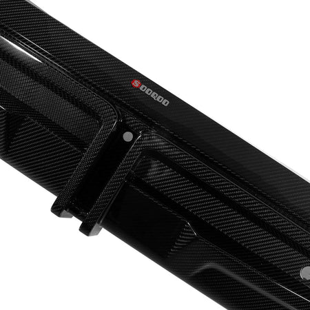 SOOQOO Diffuser SOOQOO BMW X5M F95 Rear Diffuser W/Brake Light In Prepreg Carbon Fiber
