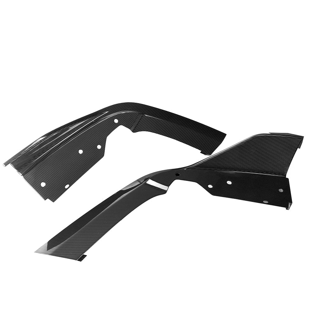 SOOQOO Diffuser SOOQOO BMW X6M F96 Rear Diffuser W/Brake Light In Prepreg Carbon FIber