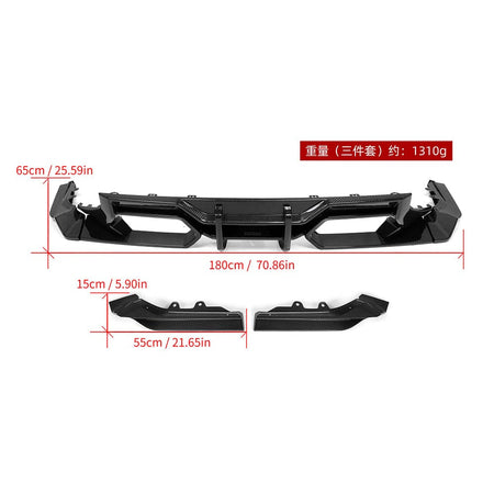 SOOQOO Diffuser SOOQOO V1 BMW M2 G87 Rear Diffuser In Prepreg Carbon Fiber